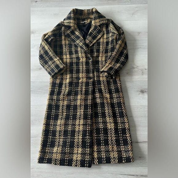 Tularosa Valentina Coat Black/Tan/Metallic Black XS EUC - Picture 5 of 10